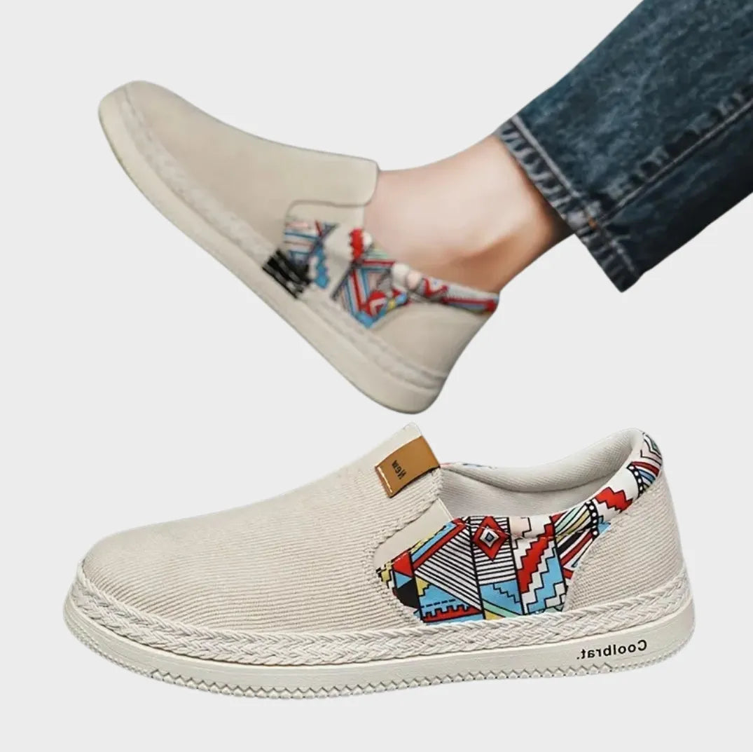 EthnoBeige Moccasins