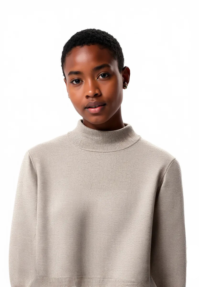 Elegant Greige Sweater