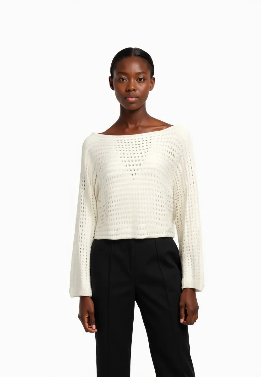 Belle Aura Openwork Sweater