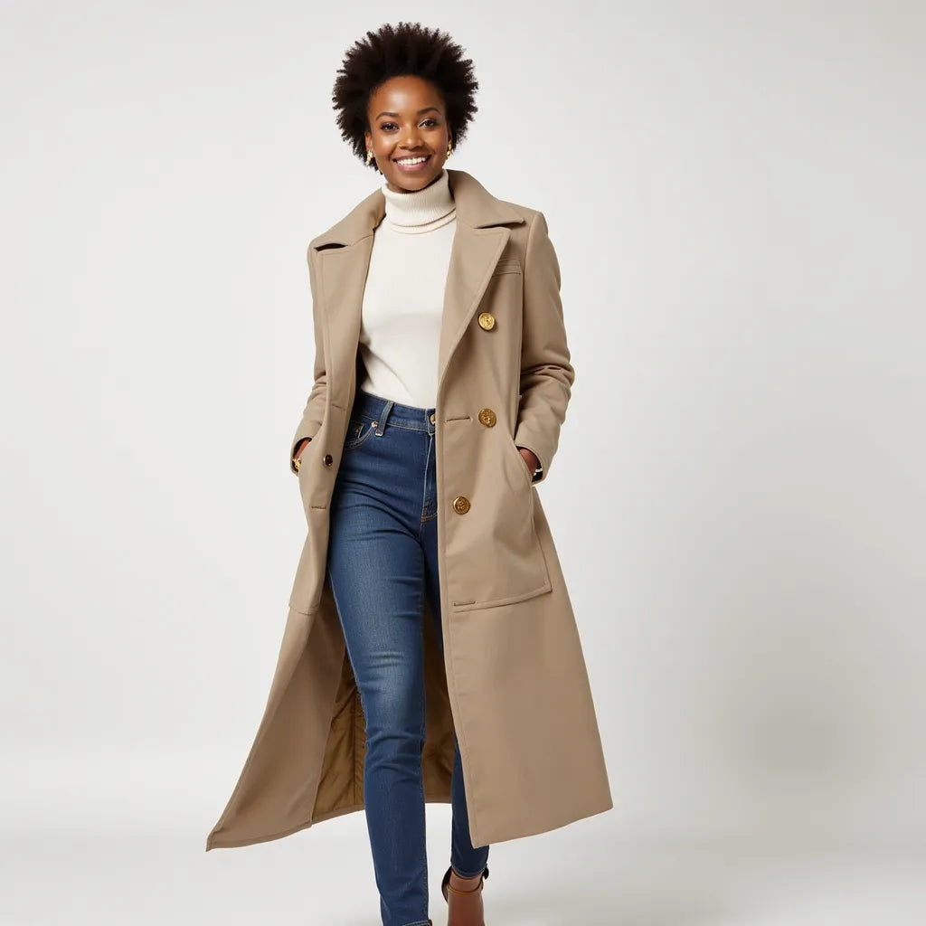 Golden Elegance Coat