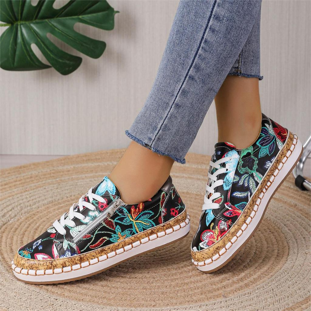 Comfortable floral shoes