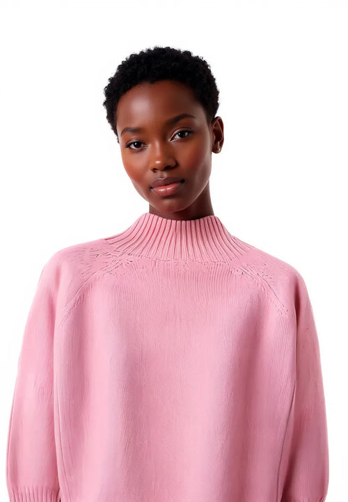 Pull Rose Ruban