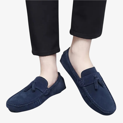 Blue Raffinato Loafers