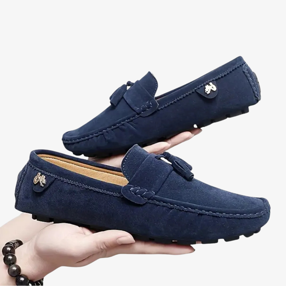 Blue Raffinato Loafers
