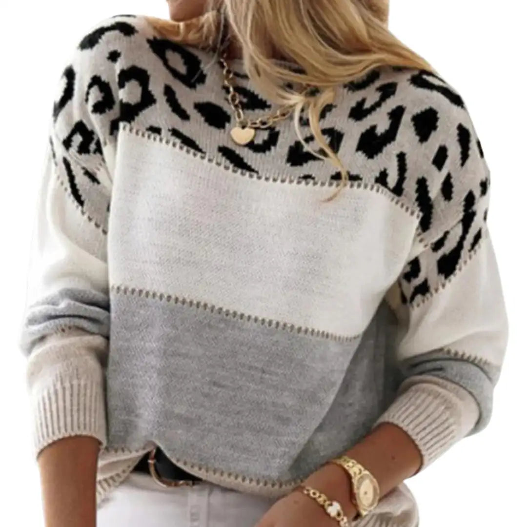 Leopard print sweater