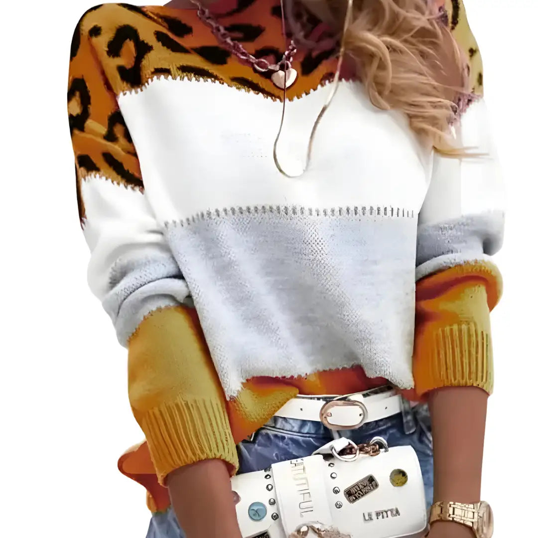 Leopard print sweater